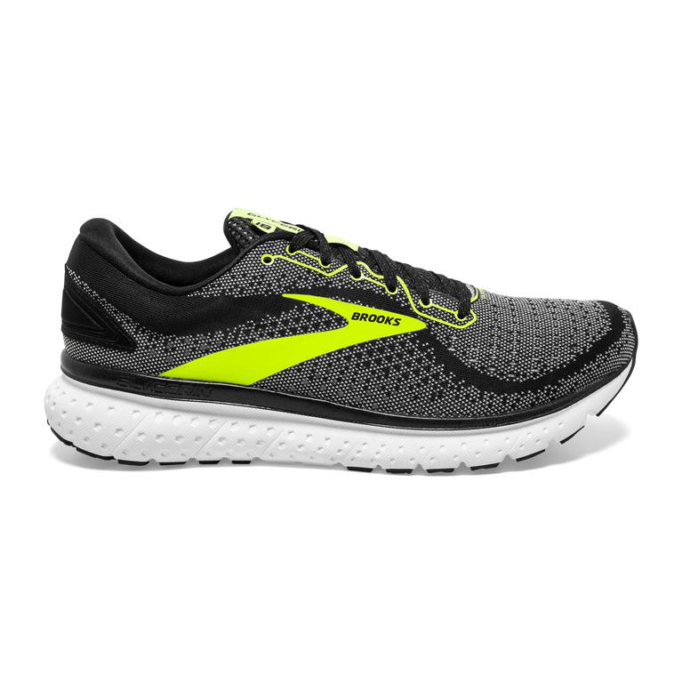 Brooks GLYCERIN 18 Road Running Shoes Mens Canada - Grey/GreenYellow/Cherry Tomato/Samba/Black (MNV8